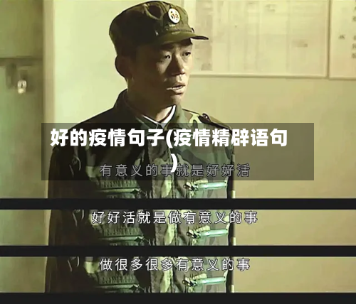 好的疫情句子(疫情精辟语句)