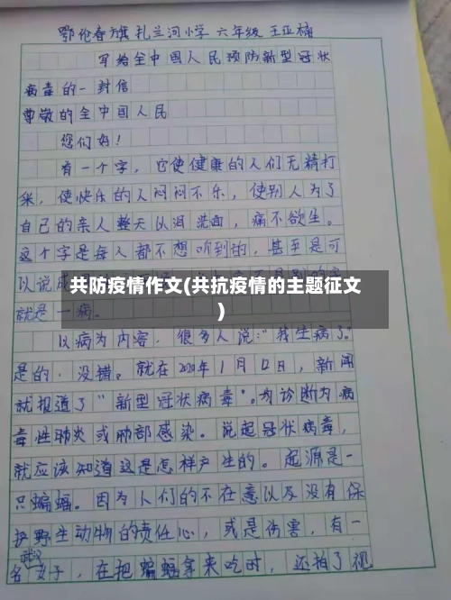 共防疫情作文(共抗疫情的主题征文)