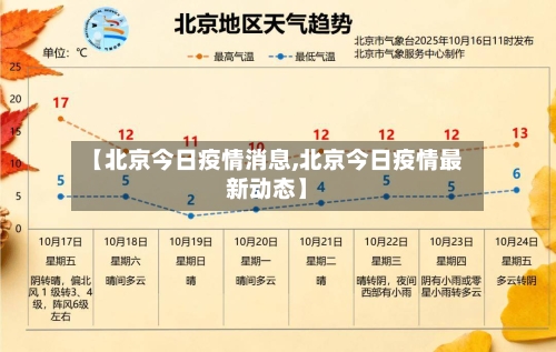 【北京今日疫情消息,北京今日疫情最新动态】