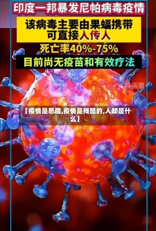 【疫情是恶魔,疫情是残酷的,人却是什么】