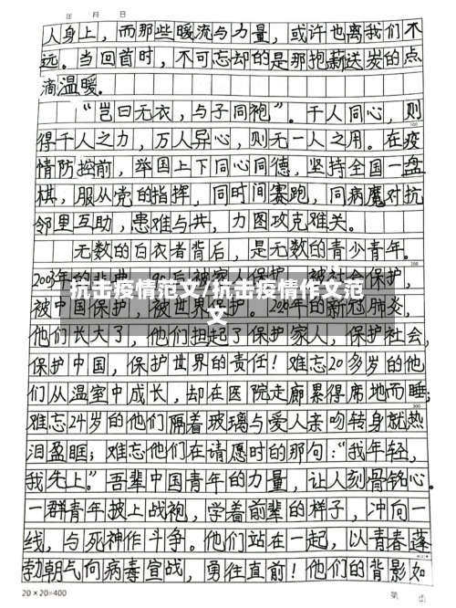 抗击疫情范文/抗击疫情作文范文