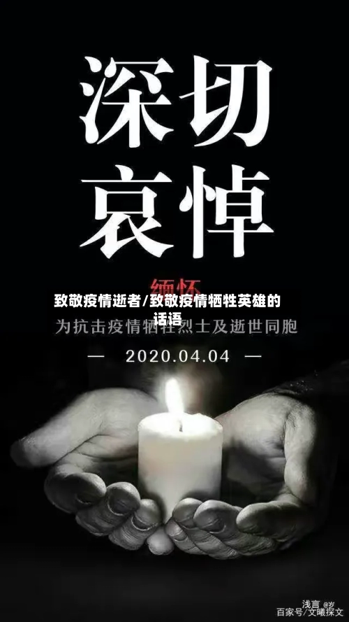 致敬疫情逝者/致敬疫情牺牲英雄的话语-第3张图片