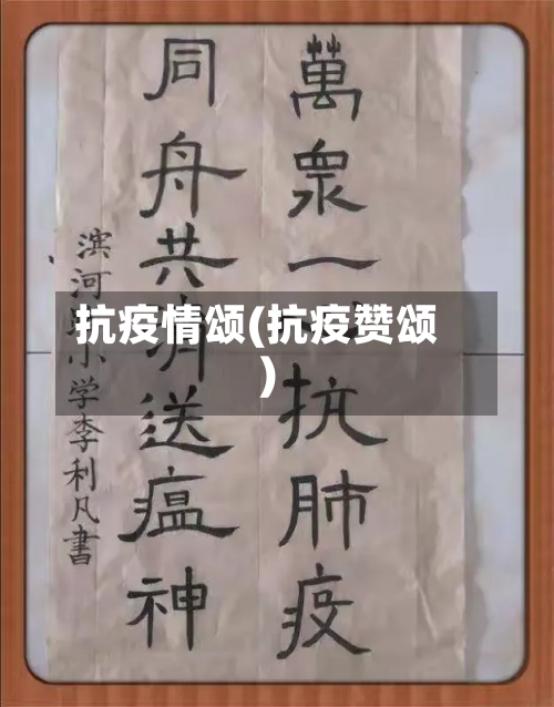 抗疫情颂(抗疫赞颂)-第3张图片