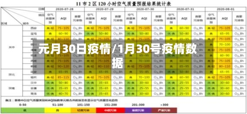 元月30日疫情/1月30号疫情数据
