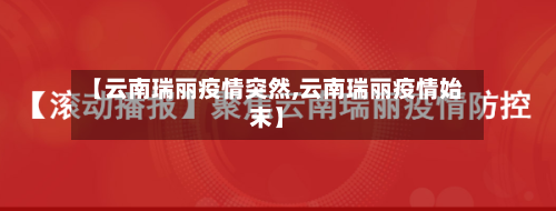 【云南瑞丽疫情突然,云南瑞丽疫情始末】-第2张图片