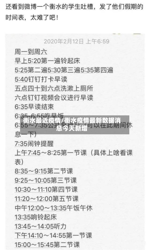 衡水最近疫情/衡水疫情最新数据消息今天新增-第2张图片