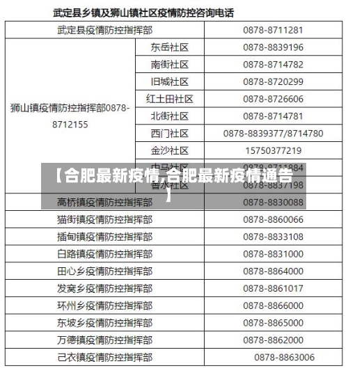 【合肥最新疫情,合肥最新疫情通告】-第3张图片