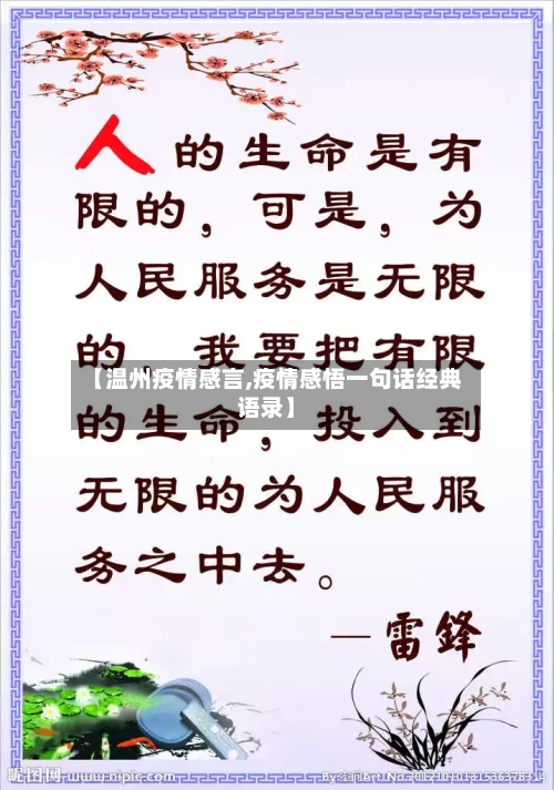 【温州疫情感言,疫情感悟一句话经典语录】