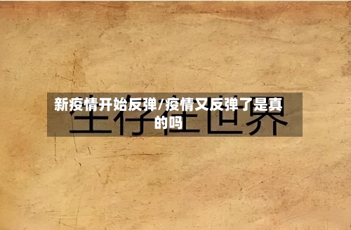 新疫情开始反弹/疫情又反弹了是真的吗-第3张图片