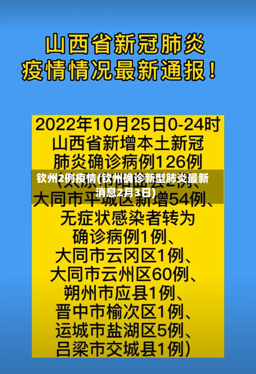 钦州2例疫情(钦州确诊新型肺炎最新消息2月3日)