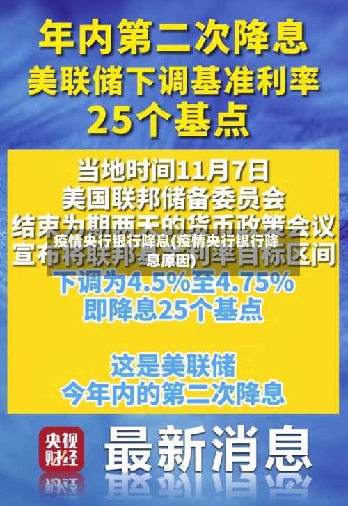 疫情央行银行降息(疫情央行银行降息原因)