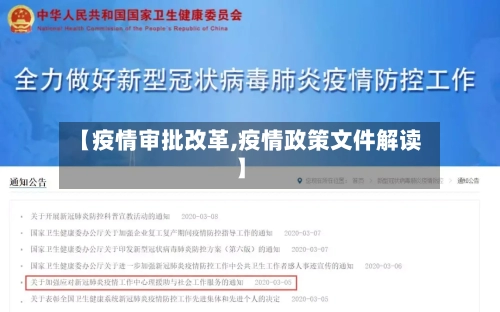 【疫情审批改革,疫情政策文件解读】-第2张图片